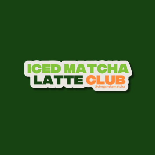 Sticker - "Iced Matcha Latte Club"