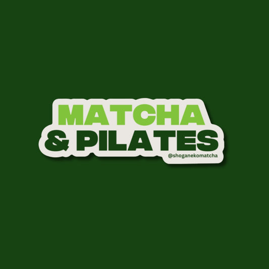 Sticker - "Matcha & pilates"